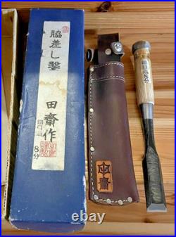 Tasai Japanese Bench Chisel Wakizashi Nomi 24mm Hammered Mark Unused