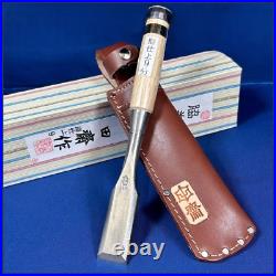 Tasai Japanese Bench Chisels Wakisashi Damekiri Nomi 27mm 2Hollows Ura With Case