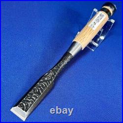 Tasai Japanese Bench Chisels Wakisashi Nomi 24mm / 233mm 2Hollows Ura White Oak