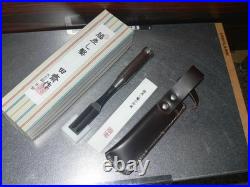 Tasai Japanese Bench Chisels Wakisashi Nomi 24mm 2Hollows Ura Damascus