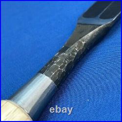 Tasai Japanese Bench Chisels Wakisashi Nomi Hammered Mark 2 hollows 27mm With Case