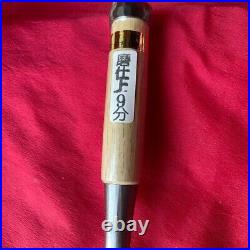 Tasai Japanese Bench Chisels Wakisashi Nomi Polished 27mm 2Hollows Ura With Case