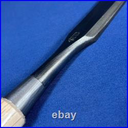 Tasai Japanese Bench Chisels Wakizashi Nomi Polished 24mm 2Hollows White oak