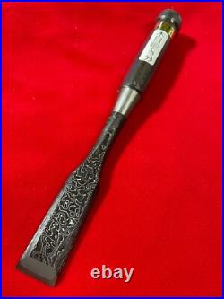Tasai Japanese Chisel oire nomi Wakizasi nomi 24mm Mukume finish with ruler