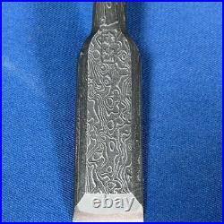 Tasai Japanese Damascus Bench Chise Nomi 21mm Blue Steel / Rosewood Handle New