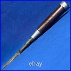 Tasai Japanese Damascus Bench Chise Nomi 30mm Blue Steel / Rosewood Handle New