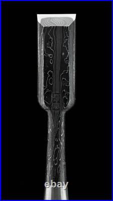 Tasai Japanese Damascus Bench Chisels / Oire Nomi 24mm Ebony Handle New