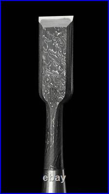 Tasai Japanese Damascus Bench Chisels / Oire Nomi 24mm Rosewood Handle New