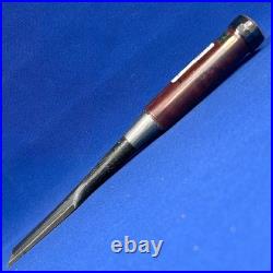 Tasai Japanese Damascus Bench Chisels Wakizashi Nomi 27mm 2-Hollows Rosewood New