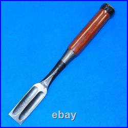 Tasai Japanese Damascus Dovetail Chisel Wakizashi Nomi 24mm Blue Steel Rosewood