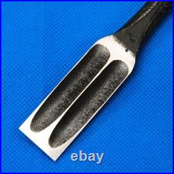 Tasai Japanese Damascus Dovetail Chisel Wakizashi Nomi 24mm Blue Steel Rosewood