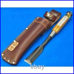 Tasai Japanese Dovetail Bench Chisels Shinogi Wakizashi Nomi 24mm 2-Hollows Case