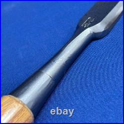 Tasai Michio Damascus Polished Finish Japanese Bench Chisel Nomi 24mm Zelkova