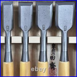 Tasai Michio Ginrei Japanese Bench Chisels Oire Nomi Blue Steel Set of 10 New