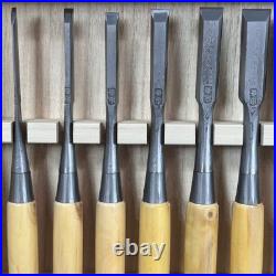Tasai Michio Ginrei Japanese Bench Chisels Oire Nomi Blue Steel Set of 10 New