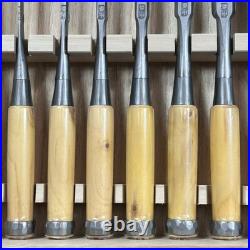 Tasai Michio Ginrei Japanese Bench Chisels Oire Nomi Blue Steel Set of 10 New