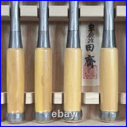 Tasai Michio Ginrei Japanese Bench Chisels Oire Nomi Blue Steel Set of 10 New