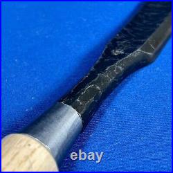 Tasai Michio Japanese Bench Chisels Wakisashi Nomi 24mm Hammered Mark White Oak