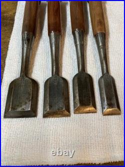 Tasai Oire Nomi Japanese Bench Chisel 10pcs Set Betsuchi Used with Box