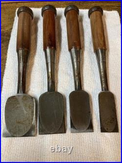Tasai Oire Nomi Japanese Bench Chisel 10pcs Set Betsuchi Used with Box
