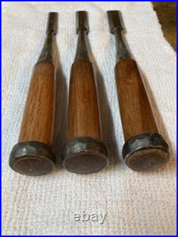 Tasai Oire Nomi Japanese Bench Chisel 10pcs Set Betsuchi Used with Box