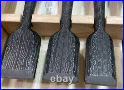 Tasai Oire Nomi Japanese Bench Chisel Multi Hollow Special Set of 11 Damascus JP