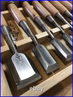 Tasai Oire Nomi Japanese Bench Chisel Set of 10 Meizan with Box
