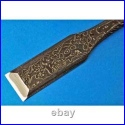 Tasai Oire Nomi Japanese Bench Chisels Damascus 2 hollows Rosewood 27mm With Case