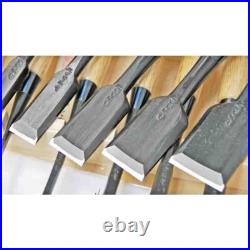 Tasai Oire Nomi Japanese Bench Chisels Fusetsu Set of 10 Black Finish