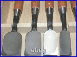 Tasai Oire Nomi Japanese Bench Chisels Set of 10 Blue Steel Shindo Unused