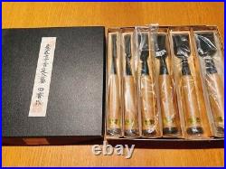 Tasai Oire Nomi Japanese Bench Chisels Set of 6 Short Length Special Order