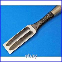 Tasai Oire Nomi Japanese Bench Chisels Tsuchime 2 hollows White Oak 24mm With Case