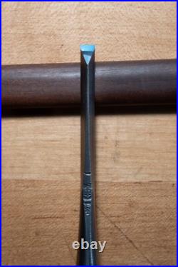Tasai Oire Shinogi Nomi Japanese Dovetail Chisel Polished Finish Blue Steel