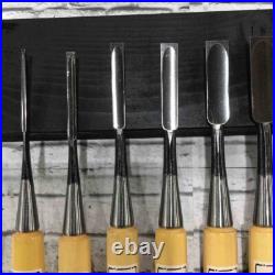 Tensho Oire Nomi Japanese Bench Chisels Gummi wood Set of 10 With Box Unused Tensho Oire Nomi Japanese Bench Chisels Gummi wood Set of 10 With Box Unused