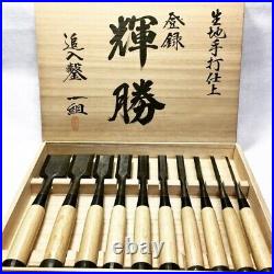 Terukatsu Oire Nomi Japanese Mentori Bench Chisels Set of 10 Yoita Echigo New