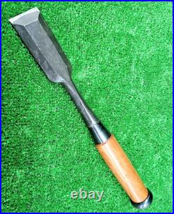 Toshiei Japanese Bench Chisel Oire Nomi Red oak 36mm White Steel #2 Unused