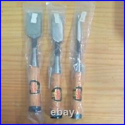 Toshihide Japanese Oire Nomi Chisel Set 9mm, 24mm, 30mm, Unused