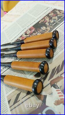 Toyohiro Chisels Boxwood Japanese Carpenter 35mm Oire Nomi Woodworking 6mm WithTRK