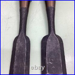 Tsuguhiro Oire Nomi Japanese Bench Chisel Set of 10 Mulch Hollows Ura Ebony Used