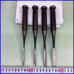 Tsuguhiro Oire Nomi Japanese Bench Chisel Set of 10 Mulch Hollows Ura Ebony Used