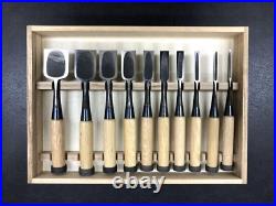 Tsuki Ichihiro Japanese Bench Chisel Oire Nomi Set of 10 Kadouchi Yamasaki Isamu