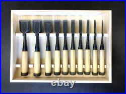 Tsuki Ichihiro Japanese Bench Chisel Oire Nomi Set of 10 Kadouchi Yamasaki Isamu