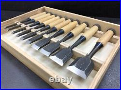 Tsuki Ichihiro Japanese Bench Chisel Oire Nomi Set of 10 Kadouchi Yamasaki Isamu