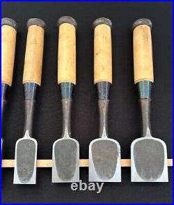 Tsuki Ichihiro Japanese Bench Chisel Oire Nomi Set of 10 White Steel #1