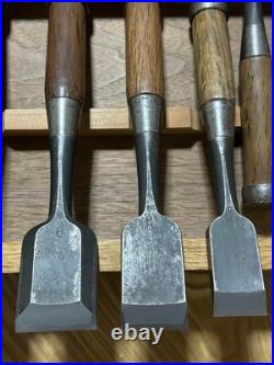 Tsuki Ichihiro Japanese Chisel Oire Nomi Yamasaki Isamu Kadouchi Set of 10 Used Tsuki Ichihiro Japanese Chisel Oire Nomi Yamasaki Isamu Kadouchi Set of 10 Used