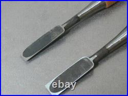 Tsunehiro Oire Nomi Japanese Bench Chisels 15mm 18mm Set of 2 White Steel #1