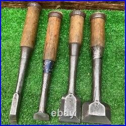 Tsunehiro Oire Nomi Japanese Bench Chisels Set of 4