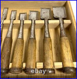 Tsunehiro Oire Nomi Yamada Tsunegoro Japanese Bench Chisels Set of 10 Used