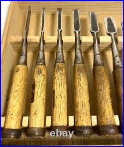 Tsunehiro Oire Nomi Yamada Tsunegoro Japanese Bench Chisels Set of 10 Used