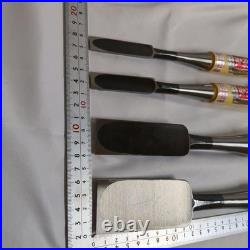 Umehiro Japanese Chisel Set 4pc Oire Nomi Carpenter Tool Woodworking